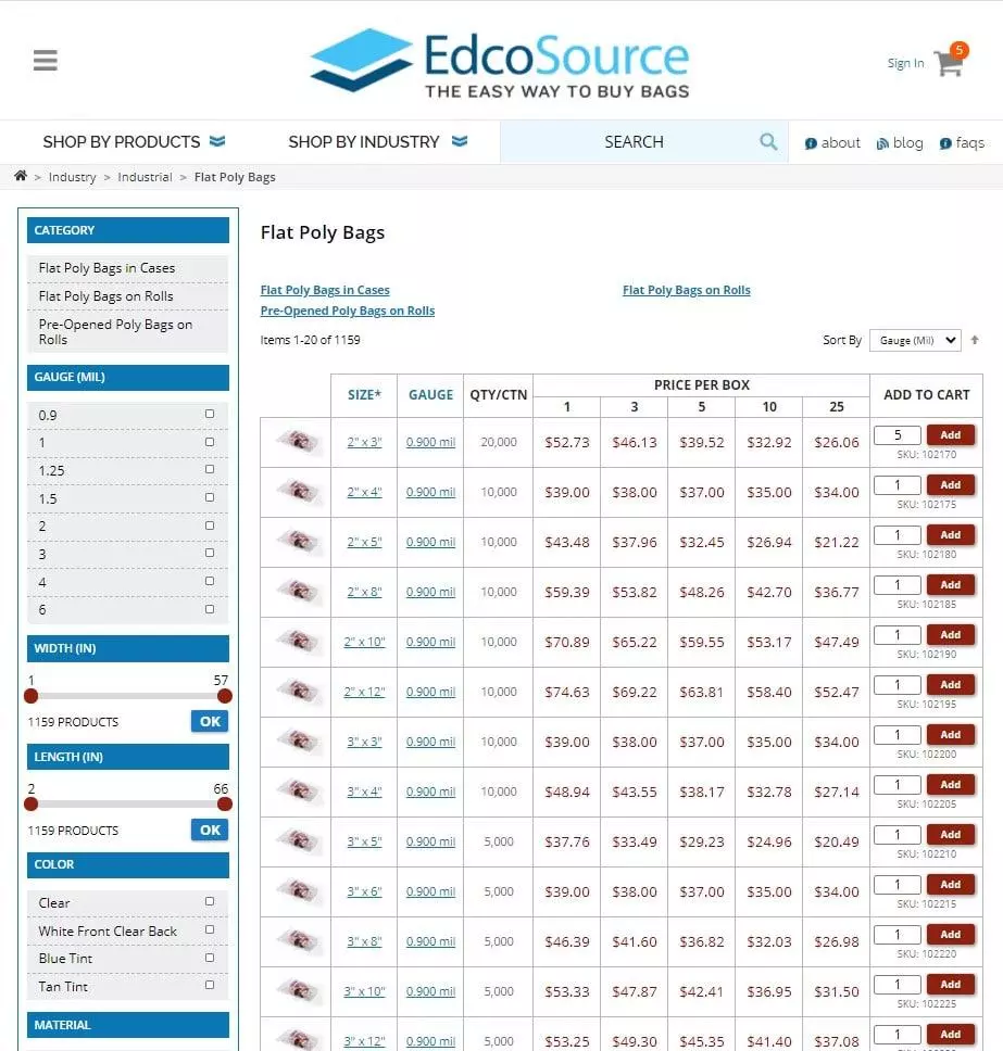 Edco Source Category Page